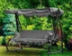 Садова гойдалка GardenLine Venera 210x120x170 см. Grey - зображення 1