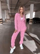 Жіночий прогулянковий велюровий костюм (сорочка+штани) Uaclothes 42-46 Рожевий (like36922-173491360) - зображення 3