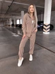 Жіночий прогулянковий велюровий костюм (сорочка+штани) Uaclothes 42-46 Бежевий (like36926-173531360) - изображение 1