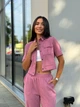 Жіночий прогулянковий костюм із мікро-вельвету Uaclothes 46-48 Пудровий (like28724-89271350) - изображение 2