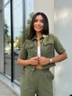 Жіночий прогулянковий костюм із міркро-вельвету Uaclothes 42-44 Хакі (like28725-89281349) - изображение 2