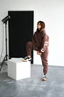 Жіночий теплий костюм з написом (светр+штани) Uaclothes 48-50 Коричневий (like34216-146231371) - изображение 3