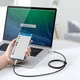 USB кабель Type-C на Type-C BASEUS Cafule Series Metal Data Cable (2m, 100W, 5A, 480Mbps, PD). Black - изображение 15