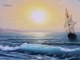 Картина маслом на холсте 50х80см Морской Рассвет ручная работа художника Alleya-kartin - изображение 7