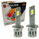 Лампа светодиодная для фар cyclone led h1 5000k 6700lm 25W type 44 2 шт комплект - изображение 1