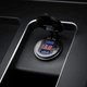 Автомобільна врізна зарядка з 2 USB та вольтметром синього кольору 12/24В з виходом 3А ампера - зображення 4