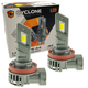 Лампа светодиодная для фар cyclone led h11 5000k 6700lm 25W type 44 2 шт комплект - изображение 1