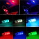 Светодиодные автомобильные лампы габарита T10 W5W RGB Led / 16 цветов + пульт для управления цветами - изображение 4
