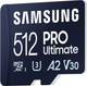 Karta pamięci Samsung PRO Ultimate microSDXC 512GB UHS-I U3 V30 A2 + SD adapter (MB-MY512SA/WW) - obraz 3