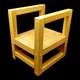Подставка для сумок из дерева Эрияд карри (ПСМ-000103) - изображение 1