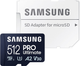 Карта памяти Samsung PRO Ultimate microSDXC 512GB UHS-I U3 V30 A2 + SD адаптер (MB-MY512SA/WW) - изображение 1