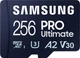 Карта памяти Samsung PRO Ultimate microSDXC 256GB UHS-I U3 V30 A2 + адаптер USB (MB-MY256SB/WW) - изображение 2