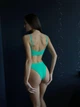 Базовий комплект білизни з бразильянами К023 (розмір One size) зелений - изображение 7