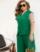 Класичний жилет на гудзиках ST-Style 62555 66-68 Зелений - изображение 2