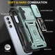 Ударопрочный чехол Camshield Army Ring для Samsung Galaxy S24 FE Зеленый / Light Green Без бренда - изображение 5
