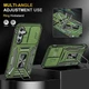 Ударопрочный чехол Camshield Army Ring для Samsung Galaxy S25+ / S24+ Оливковый / Army Green Без бренда - изображение 3
