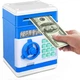 Електронна скарбничка Сейф банкомат "Number Bank", з кодовим замком і купюропріємником "класична" синя - изображение 2