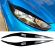Накладки на фары, реснички Ford Fiesta MK6 черный глянец ABS-пластик (13-17 г.в.) - изображение 1