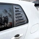 Накладки (жабры) на окна задних дверей VW Golf MK7 / MK7.5 под карбон (12-18 г.в.) - изображение 2