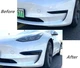 Накладки переднего бампера Tesla Model 3 черный глянец (17-21 г.в.) - изображение 3