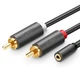 Переходник-разветвитель UGREEN AV124 3.5mm F / 2RCA M 25см (10561) - изображение 1