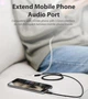 AUX аудио кабель удлинитель Vention Audio 3.5 мм Metal Type 5 м Black (BHBBJ) - изображение 3
