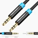 AUX аудио кабель Vention Audio 3.5 мм Cotton Braided в хлопковой оплетке 1.5 м Black (P350AC150-B-M) - изображение 2