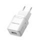 Зарядний пристрій USB 5V 2.1A 10.5W Vention White (DC5203-W) - зображення 1