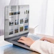 Универсальная подставка для ноутбука BASEUS Papery Notebook Holder Silver (SUZC-0S) - изображение 3
