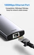 Концентратор хаб USB C 6-в-1 док-станция Baseus с 4K HDMI3 порта USB 3.0 Grey (CAHUB-CW0G) - изображение 5