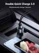 Автомобильное зарядное устройство для телефона UGREEN CD213 36W 2xUSB QC 3.0 3A Car Charger Dark Blue (CD213) - изображение 6
