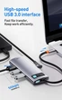 Концентратор хаб USB C 6-в-1 док-станция Baseus с 4K HDMI3 порта USB 3.0 Grey (CAHUB-CW0G) - изображение 7