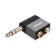 Переходник Ugreen 6.35 мм на 2RCA разъём аудио адаптер Black (AV147) - изображение 1