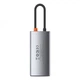 USB-хаб концентратор Baseus Metal Gleam Series 4-in-1 Multifunctional Type-C Grey (CAHUB-CY0G) - изображение 2