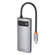 USB-хаб концентратор Baseus Metal Gleam Series 4-in-1 Multifunctional Type-C Grey (CAHUB-CY0G) - изображение 3