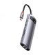 USB-хаб концентратор Baseus Metal Gleam Series 8-in-1 Multifunctional Type-C Grey (CAHUB-CV0G) - зображення 5