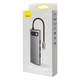 USB-хаб концентратор Baseus Metal Gleam Series 8-in-1 Multifunctional Type-C Grey (CAHUB-CV0G) - зображення 6