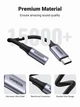 Переходник аудиоадаптер Ugreen кабель USB Type-C - 3.5 mm для наушников Grey (AV161) - изображение 6