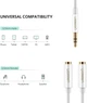 Сплиттер Ugreen переходник-разветвитель 3.5mm AM to 3.5mm 2 AF Metal White (AV134) - изображение 5