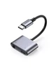 Адаптер-перехідник Ugreen 2-in-1 USB C to USB C + 3.5 mm Adapter DAC chip Silver (CM231) - зображення 1