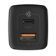 Зарядний пристрій Baseus GaN Lite 1USB + Type-C 65W Black (CCGAN2L-B01) - зображення 3