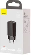 Зарядний пристрій Baseus GaN Lite 1USB + Type-C 65W Black (CCGAN2L-B01) - зображення 4