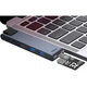 USB-хаб концентратор Baseus Thunderbolt C 7-in-1 - Gray (CAHUB-L0G) - изображение 5