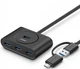 USB-хаб розгалужувач Ugreen HUB USB 3.0 4x + USB TYPE-C OTG 1 м Black (CR113) - зображення 1