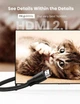 Кабель HDMI UGREEN HDMI to HDMI 8K Ultra HD 2.1 сверхскоростной 5 м Black (HD140) - изображение 2