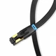 Интернет кабель Vention Flat Cat8 Ethernet сетевой шнур патч-корд 40 Гбит/с 0.5 м Black (IKCBD) - изображение 4
