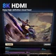 Кабель HDMI UGREEN 8K 4K HDMI 2.1 Cable Ultra High Speed ​​1м Black (HD150) - зображення 2