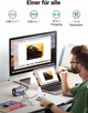Сетевое зарядное устройство Ugreen удлинитель GaN DigiNest Pro 1хUSB-A+3хUSB-C 100W EU 1.8 м Grey (CD226) - зображення 2