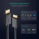 Кабель Displayport UGREEN DP-DP 1.2 4К 3D 144Hz 5 м Black (DP102) - изображение 2