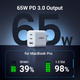 Сетевое зарядное устройство Ugreen 2x USB Type C 1х USB Type А 65W Power Delivery White (CD275) - изображение 2